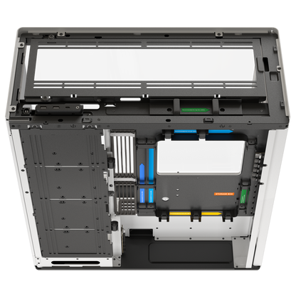 Aerocool HAVN HS 420 Base Edition White EATX case - Supports up to 11 fans (0 incl) - 4x 3.5'' or 8x 2.5'' - 420mm Radiator. | dynacor.co.za