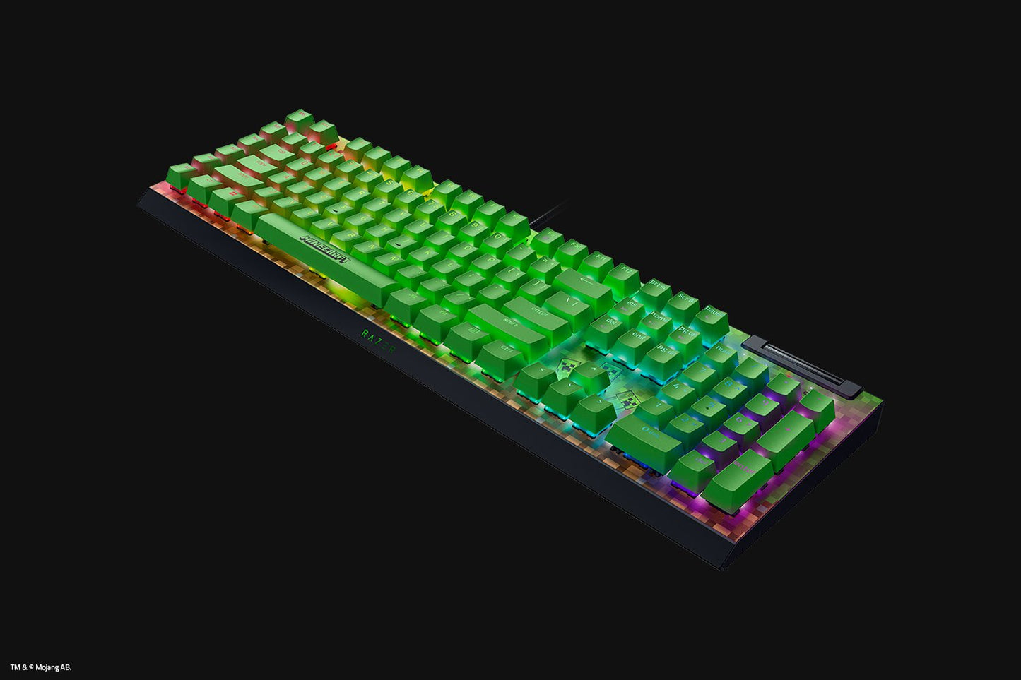 RAZER BlackWidow V4 X (Green Switch) - Minecraft | dynacor.co.za