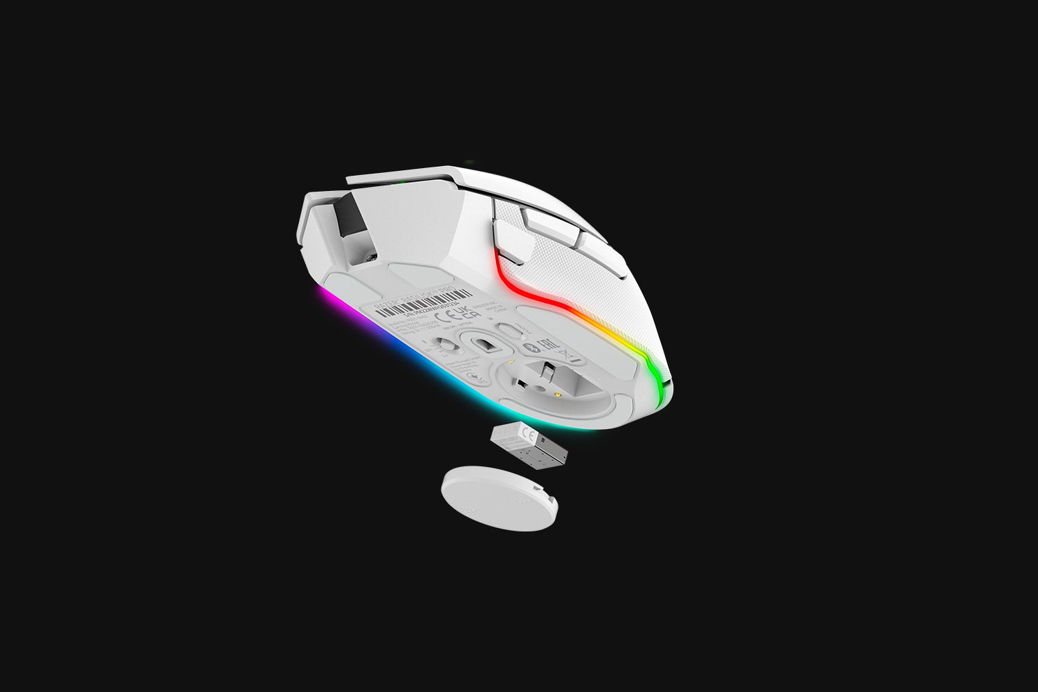 RAZER Basilisk V3 Pro White Edition Wireless Gaming Mouse | dynacor.co.za