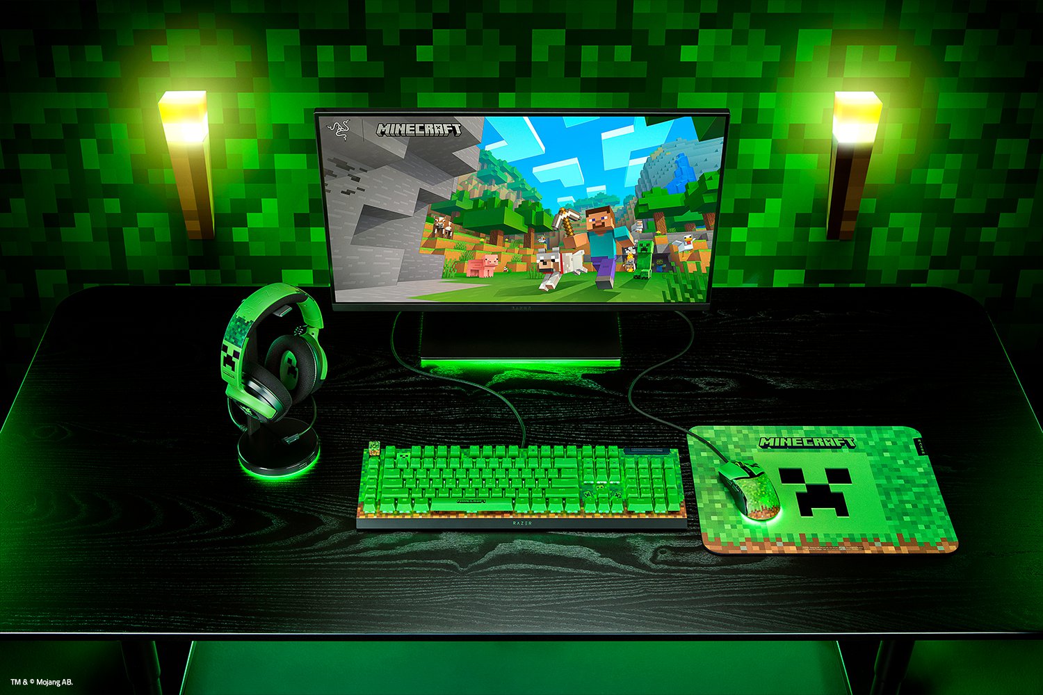 RAZER BlackWidow V4 X (Green Switch) - Minecraft | dynacor.co.za