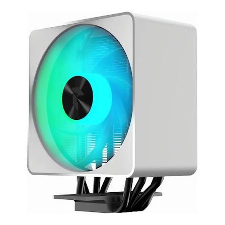 Aerocool APNX AP1-V White ARGB CPU Air Cooler - up to 245W - LGA 1700/1200/115X AM4/AM5. | dynacor.co.za