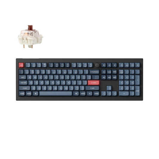 Keychron V6 Max Wireless Custom Keyboard - BROWN Switch | dynacor.co.za