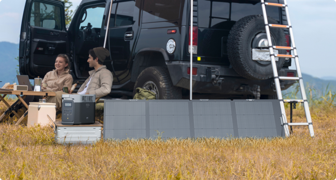 ECOFLOW 220W BI-FACIAL PORTABLE SOLAR PANEL | dynacor.co.za