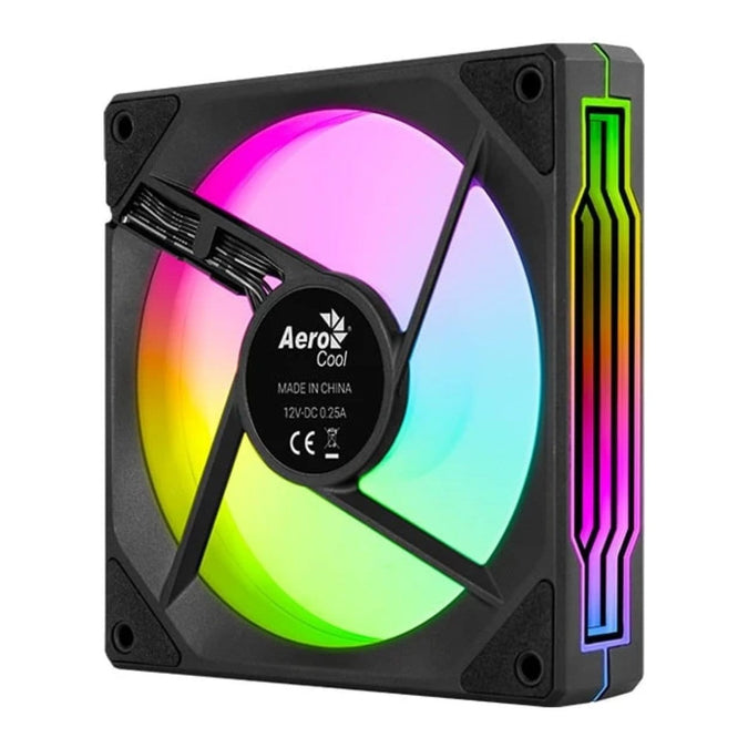 Aerocool Phantom M-3 12 PWM ARGB Fan - Black | dynacor.co.za