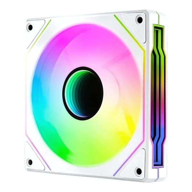 Aerocool Phantom M-3 12 PWM ARGB Fan - White | dynacor.co.za