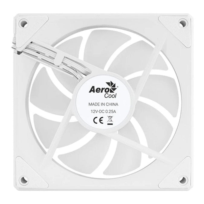 Aerocool Phantom M-3 12 PWM ARGB Fan - White | dynacor.co.za