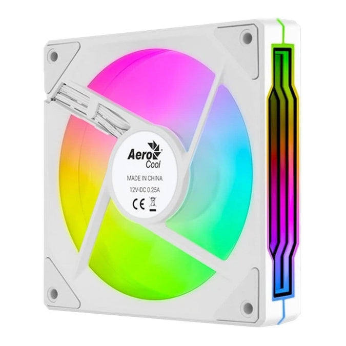 Aerocool Phantom M-3 12 PWM ARGB Fan - White | dynacor.co.za