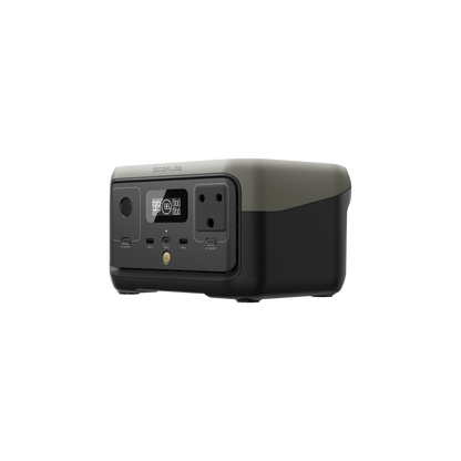 ECOFLOW RIVER 2 Portable Power Station - 256Wh LFP battery -  300W Output 110W Solar input - SA Socket