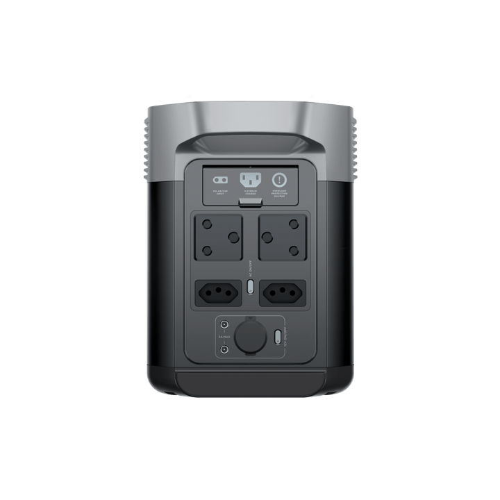 ECOFLOW Delta 2 Lithium (LiFePo)  Portable Power Station -  1800W Output; 1024Wh LFP Battery; 500W Solar - SA socket.