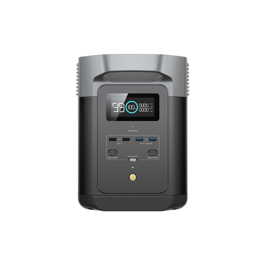 ECOFLOW Delta 2 Max Lithium (LiFePo)  Portable Power Station -  2400W Output; 2048Wh LFP Battery; 1000W Solar - SA socket. | dynacor.co.za