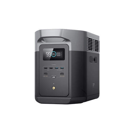 ECOFLOW DELTA MAX 2000 Portable Power Station - 2400W output; 2016Wh Battery; 800W Solar - Int Socket | dynacor.co.za