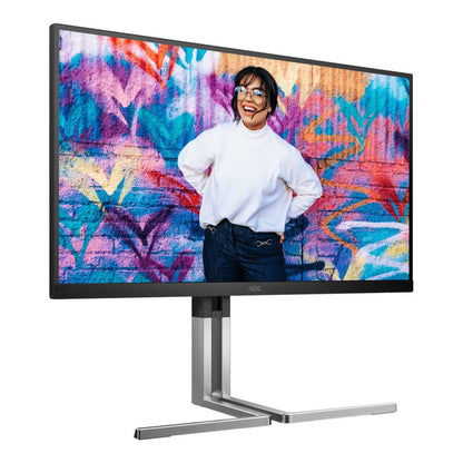 AOC U27U3XD Graphic Monitor|27 inch|IPS Dual refresh rate UHD144hz|FHD 288hz|USB-C 90W|Ergo stand|3YR Warranty | dynacor.co.za