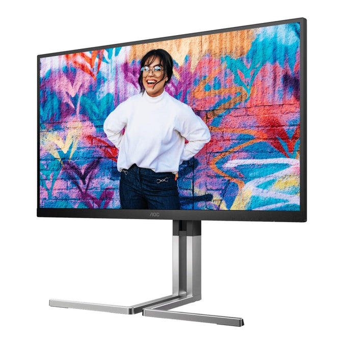 AOC U27U3XD Graphic Monitor|27 inch|IPS Dual refresh rate UHD144hz|FHD 288hz|USB-C 90W|Ergo stand|3YR Warranty | dynacor.co.za