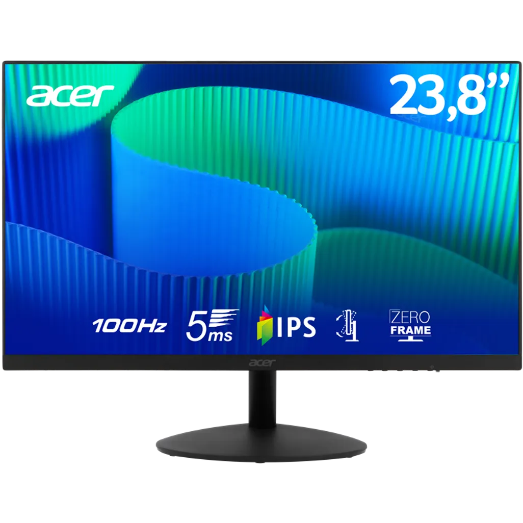 Acer 23.8'' Monitor | FHD 100Hz R Stand | 1 x VGA | 1 x HDMI | Black | dynacor.co.za