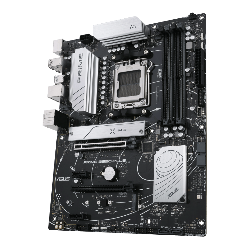 ASUS PRIME B650-PLUS AM5 for AMD Ryzen™ 7000 Series/ 4xDIMM; Max.128GB;DDR5/1xDP/1xHDMI/1xPCIe 4x16/1xPCIe4x16/2xPCIe4x1/2xM.2/ 4xSATA/ RAID/ | dynacor.co.za