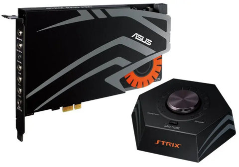 ASUS STRIX RAID PRO WOWGAMEBUNDLE 7.1 PCIe gaming sound card set with an audiophile-grade DAC and 116dB SNR | dynacor.co.za