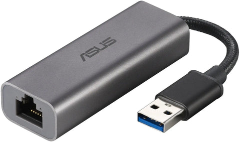 ASUS USB-C2500 USB Type-A 2.5G Base-T Ethernet Adapter with backward compatibility of 2.5G/1G/100Mbps | dynacor.co.za