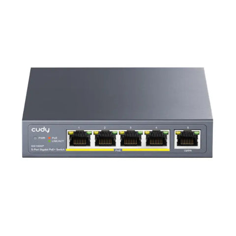 Cudy 5-Port Gigabit PoE+ Unmanaged Switch | dynacor.co.za