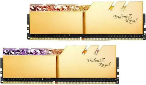 G.Skill Trident Z Royal DDR4-3600MHz CL18-22-22-42 1.35V 16GB (2x8GB) - Gold | dynacor.co.za