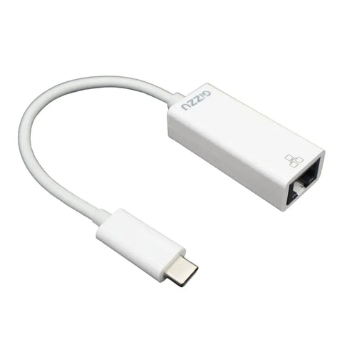 GIZZU USB-C to Gigabit Adapter Polybag - White | dynacor.co.za