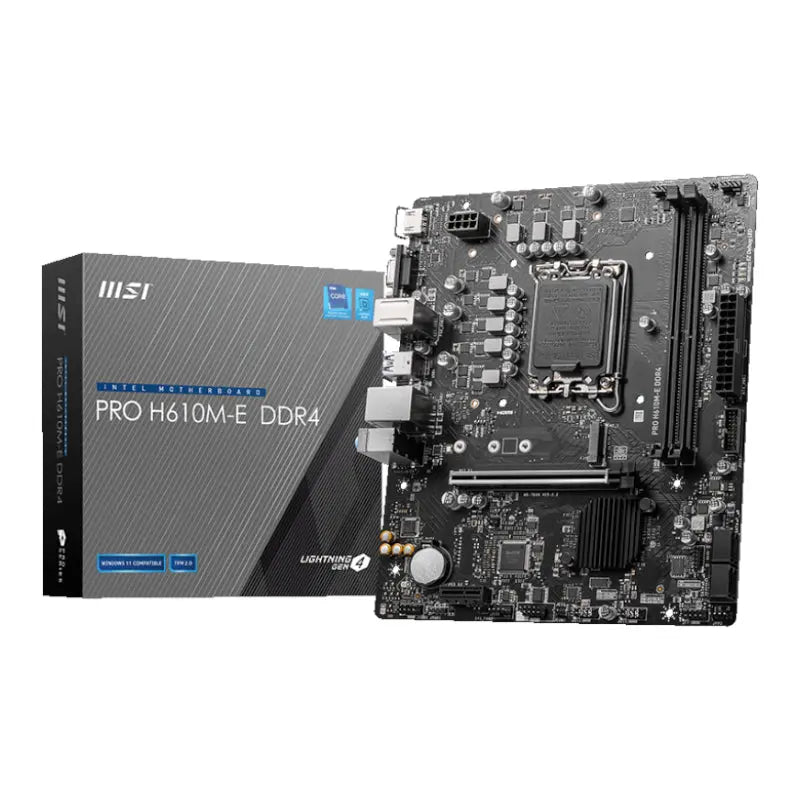MSI LGA1700 H610M-E PRO DDR4 | dynacor.co.za