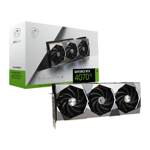 MSI Nvidia GeForce RTX 4070Ti Suprim X 12G GDDR6X 256-BIT Graphics Card | dynacor.co.za