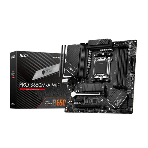 MSI PRO B650M-A WIFI AMD AM5 mATX Gaming Motherboard | dynacor.co.za