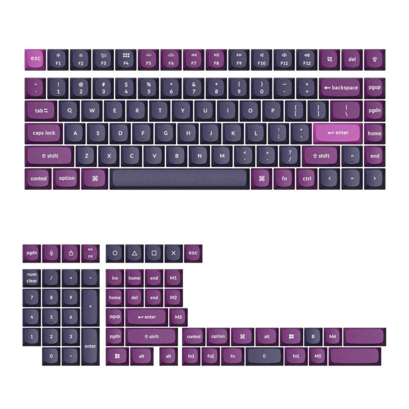 KEYCHRON FULL SET KEYCAPS PURPLE | dynacor.co.za
