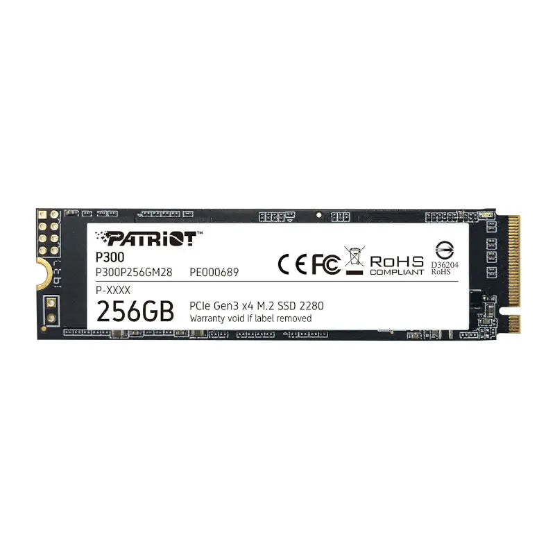 Patriot P300 256GB M.2 PCIe NVMe SSD | dynacor.co.za