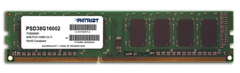Patriot Signature Line 8GB 1600MHz DDR3 Single Rank Desktop Memory | dynacor.co.za