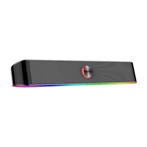 REDRAGON 2.0 Sound Bar ADIEMUS 2 x 3W RGB USB|Aux PC Gaming Speaker - Black | dynacor.co.za