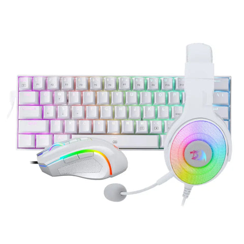 REDRAGON 3IN1 MS|HS|KB WIRED COMBO - WHITE | dynacor.co.za