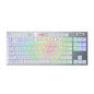 REDRAGON HORUS 87KEY RGB LED SUPER-SLIM ALU FRAME - White | dynacor.co.za