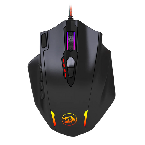 REDRAGON IMPACT 12400DPI MMO Gaming Mouse - Black | dynacor.co.za