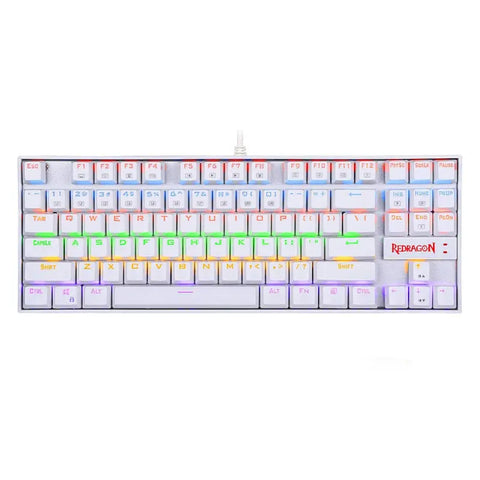 REDRAGON KUMARA Mechanical 87 Key|RGB Backlit Gaming Keyboard - White | dynacor.co.za