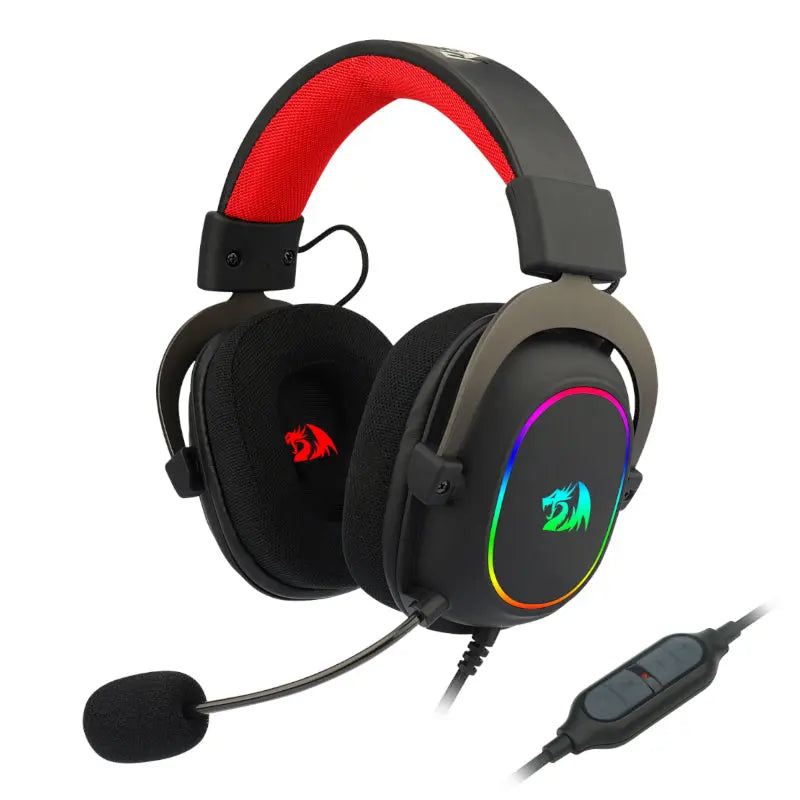 REDRAGON Over-Ear ZEUS-X USB RGB Gaming Headset - Black | dynacor.co.za