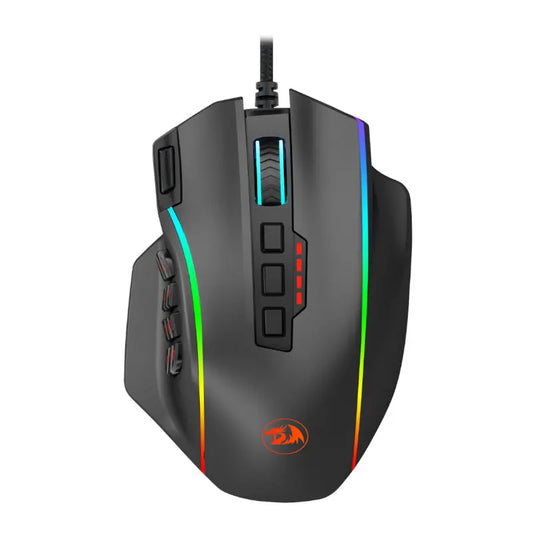 REDRAGON PERDICTION 4 12400DPI RGB MMO Ergo Gaming Mouse - Black | dynacor.co.za