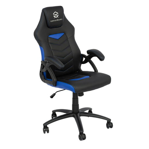 ROGUEWARE GC100 MAINSTREAM GAMING CHAIR - BLACK/BLUE - UP TO 150KG | dynacor.co.za
