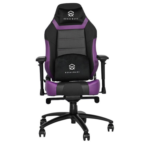 ROGUEWARE GC400 EXPERT GAMING CHAIR - BLACK/PURPLE - UP TO 200KG | dynacor.co.za