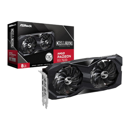 ASRock Radeon RX7600 Challenger 8G OC GDDR6 128-BIT Graphics Card | dynacor.co.za