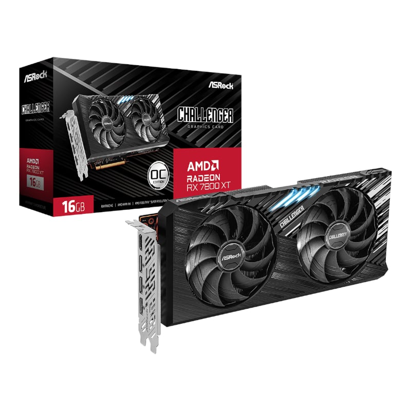 ASRock Radeon RX7800XT Challenger 16G OC | dynacor.co.za