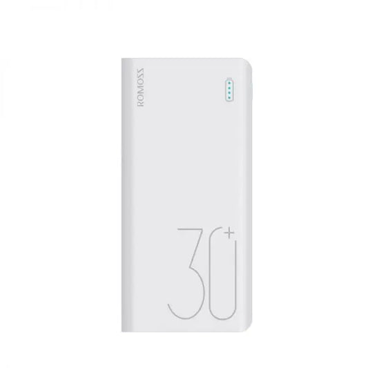Romoss Sense8+ 30000mAh QC Type-C Power Bank - White | dynacor.co.za