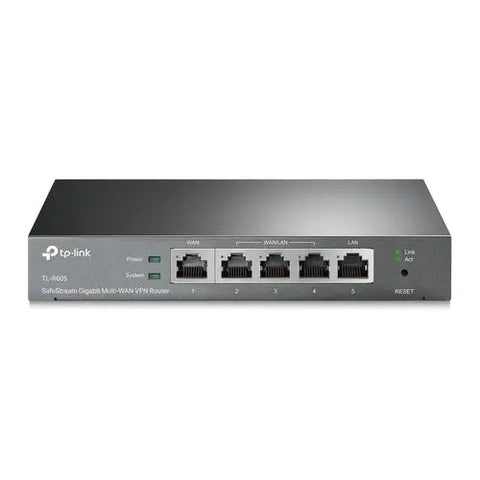 TP-Link TL-R605 wired router 10 Gigabit Ethernet, 100 Gigabit Ethernet Black | dynacor.co.za