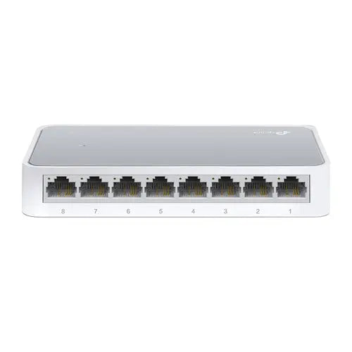 TP-Link TL-SF1008D network switch Unmanaged Fast Ethernet (10/100) White | dynacor.co.za