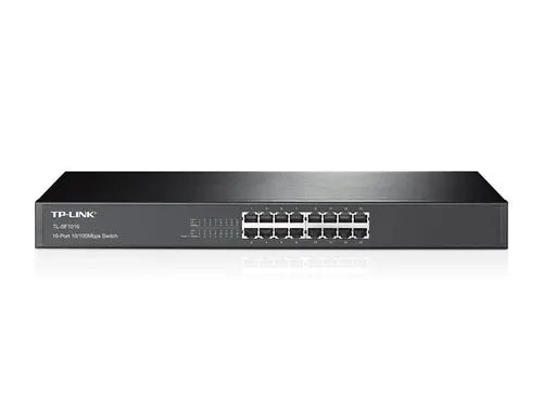 TP-Link TL-SF1016 network switch Unmanaged Fast Ethernet (10/100) 1U Black | dynacor.co.za