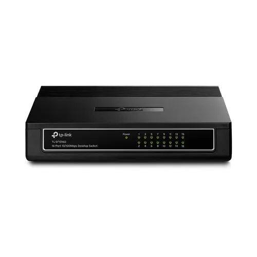 TP-Link TL-SF1016D network switch Fast Ethernet (10/100) Black | dynacor.co.za