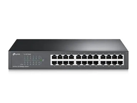 TP-Link TL-SF1024D network switch Unmanaged Fast Ethernet (10/100) Black | dynacor.co.za