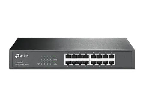 TP-Link TL-SG1016D network switch Managed L2 Gigabit Ethernet (10/100/1000) Black | dynacor.co.za