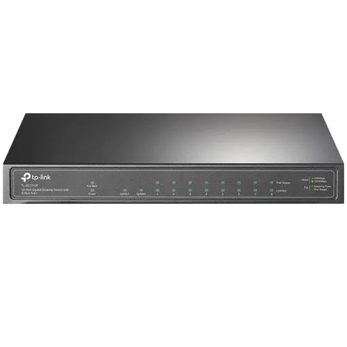 TP-Link TL-SG1210P network switch Unmanaged Gigabit Ethernet (10/100/1000) Power supply PoE Grey | dynacor.co.za
