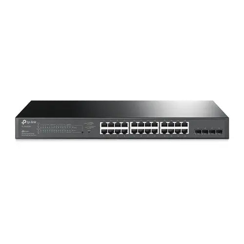 TP-Link TL-SG2428P network switch Managed L2/L2+ Gigabit Ethernet (10/100/1000) Power supply PoE Black | dynacor.co.za